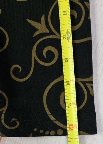 Cactus Bay Apparel Size M Pullover Shirt Peacock Design Embellished Front Black - Picture 11 of 15