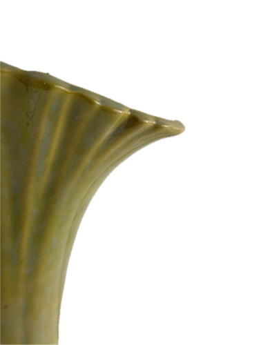 Roseville Wincraft 12.5" green floral vase 286-12 - Art pottery made in USA - Picture 7 of 22