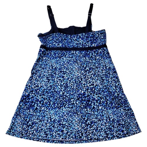 Lands' End Damen Badekleid mit Reißverschluss vorne verstellbare Träger - Bild 2 von 8
