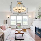 Flower Shape Ceiling Light, Glass Ceiling Light, Vintage Ceiling Light