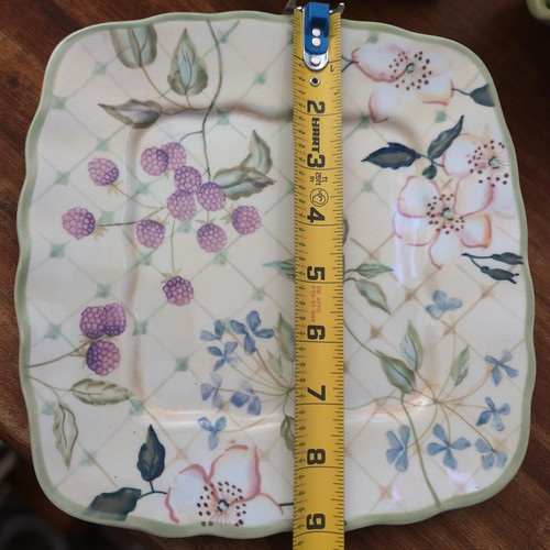 Discontinued Tracy Porter "Evelyn" Replacement 9"Plate Set (4) - Picture 4 of 5
