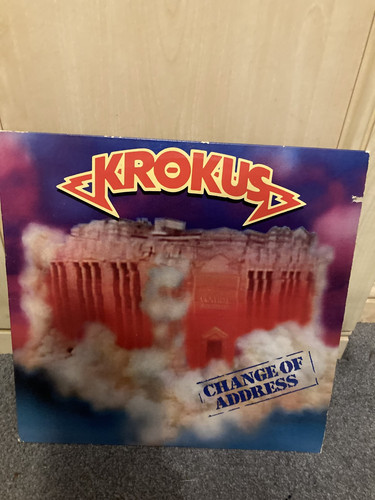 KROKUS Change Of Address 1986 USA vinyl LP + INNER - Picture 1 of 1
