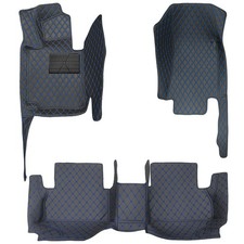 Car Floor Mats For Ford Focus Hatchback 2010-2017 2seater Pu Leather Black Blue