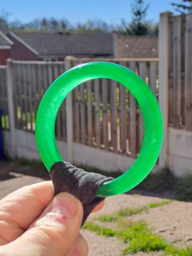 BURMESE TYPE A JADEITE IMPERIAL GREEN COLOUR BANGLE, QUALITY HIGH ICE FEI CUI - Picture 7 of 24