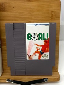 1989 Nintendo NES Game - Goal! w/ Box Sleeve Manual Poster Insert Foam