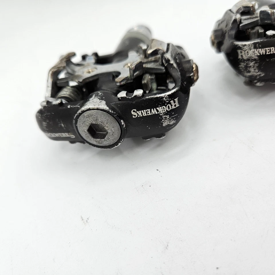 Pedales sin clip Ritchey ROCKWERKS SPD de doble cara, negros, MTB / grava / XC / CX Foto 2 de 4