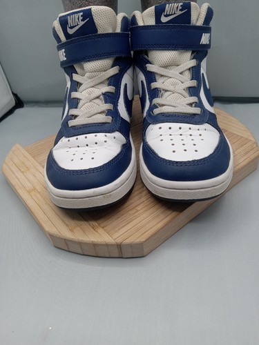 Scarpe da basket Nike da ragazzo Court Borough Mid 2 CD7783-107 blu sneakers taglia 13C - Foto 13 di 16