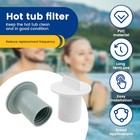 5Pcs Hot Tub Filter Replacement Cover PVC Hot Tub Filter Stand Pipe Cap eatIE