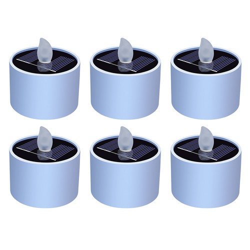 Velas LED de energía solar luces sin llama luces electrónicas impermeables luces de té - Imagen 13 de 13
