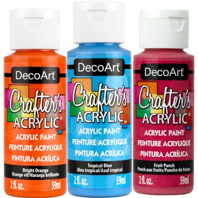 Decoart Crafters Acrylic Matte Paint Water Based Craft Paint 2oz 59ml non toxic