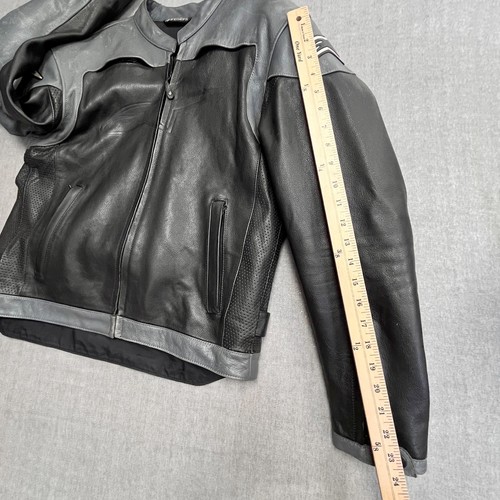 Alpinestars Leather Motorcycle Jacket Large Black Label Armored Moto - Bild 18 von 19