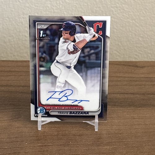2024 Bowman Draft Chrome TRAVIS BAZZANA 1st Bowman Auto #CPA-TB Guardians