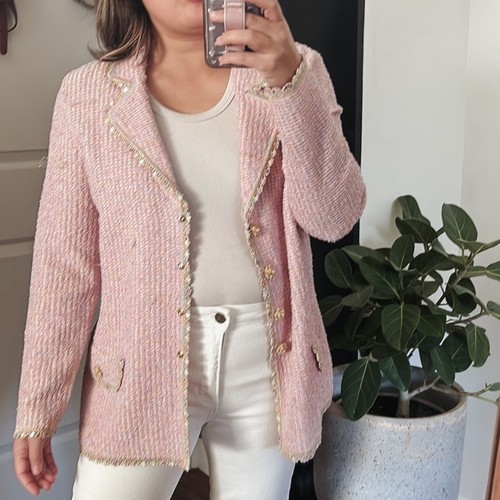Chaqueta Multi Tweed Lana Escada Vintage. Talla 40/10 US - Imagen 4 de 13