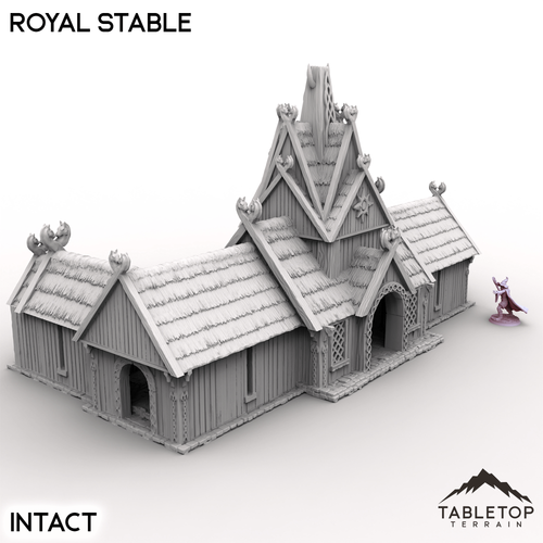 Royal Stable - Kingdom of Saxonia - Fantasy LOTR Middle Earth Compatible - Picture 4 of 10