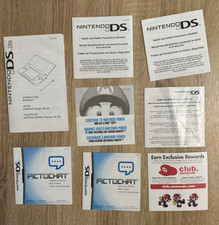 Nintendo DS Console Original Instruction Booklet Manual Inserts Only