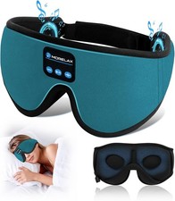 Sleep Mask with Bluetooth Headphones, 3D Wireless Music Turquoise