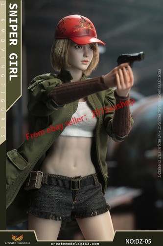 Createmodels DZ-05 Sniper Girl 1/6 Scale Twin Warbler Action Figure Toy Model - Picture 10 of 15