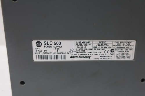 Allen Bradley 1746-A4 1746-P1 Gehäuse Modul mit Netzteil Ser B/Ser A - Bild 4 von 6