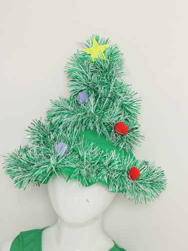 Kinder Mädchen Weihnachtsbaum Kleid Halloween Cosplay Kostüm Party glänzend Tüll Set - Bild 6 von 17