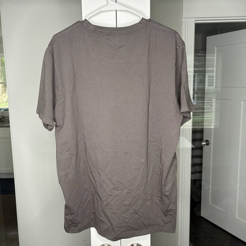 Camiseta Madewell XL Teñida de Prendas Todo el Día Cuello Redondo Bolsillo Manga Corta Negra Carbón - Imagen 3 de 6