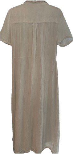 New Caslon Vacation Tie Front Gauze Shirtdress in White Size Medium (8-10) - Picture 6 of 6