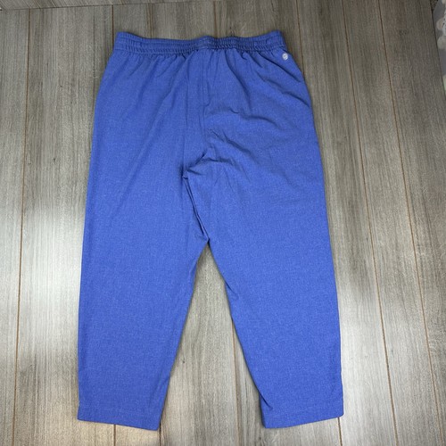 T Talbots Pants Ankle Size XL Light Blue Stretch Athleisure - Picture 8 of 12