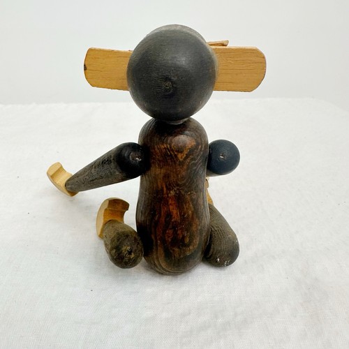 Vintage Kay Bojesen Style Wooden Monkey MCM 1960’s Articulated Hangs - Picture 5 of 10