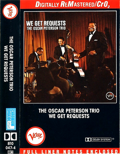 THE OSCAR PETERSON TRIO / WE GET REQUESTS - Near-Mint Cassette (Verve, Germany) - Picture 1 of 5