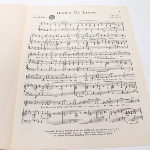 Dance Me Loose Piano Voice Sheet Music 1951 Erwin-Howard - Picture 4 of 5