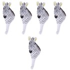 5 Pieces Animal Coat Hook Decorative Hooks Hanging Zebra Wall Mount