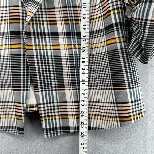 Jules & Leopold Blazer Jacke Damen M kariert 3/4 Rüschenärmel klassisch schick - Bild 6 von 8