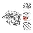  5 Sheets Mailbox Number Stickers House Address Numbers for outside