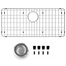 Sink Protector Grid, 28-3/8" x 14-3/16" Stainless Steel Sink Bottom Grid Rear...