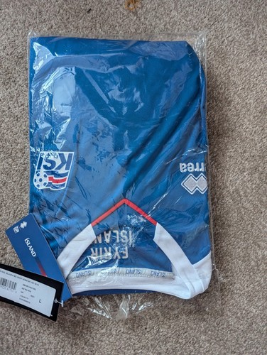 Island Fußball Trikot Errea Large Home Kit Jersey KSI Fyrir Island 2018 2019 - Bild 6 von 8