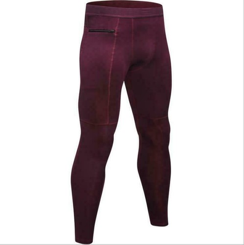 Herren Radfahren Laufen Kompression Gym Tights Sporthose mit Tasche - Bild 18 von 18