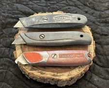 Group of Fixed Blade Box Utility Knives - Stanley 1299, Oxwall & Unbranded - USA