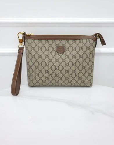 Sac messager Gucci beige suprême à emboîtement GG 726833 118704586