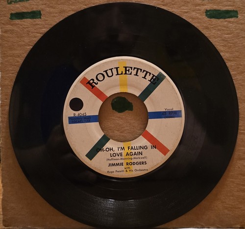 Jimmie Rodgers - The Long Hot Summer; Oh-Oh, I'm Falling in Love Again - 45 RPM - Picture 2 of 2