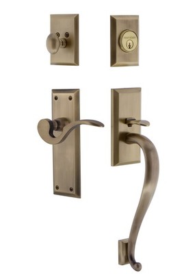 Nostalgic Warehouse NYKMAN_ESET_234_SG_LH New York Left Handed - Brass