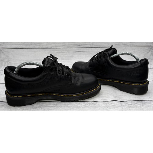 Zapatos de cuero Oxford Dr Martens 1461 negro amarillo costuras para hombre talla 10 - Imagen 5 de 7