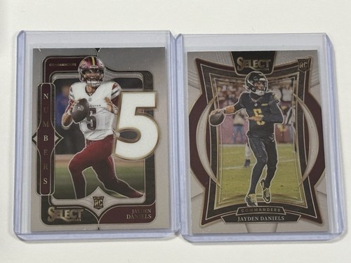 2024 Select Jayden Daniels RC Concourse Base #26 + Inserto de números #23 Novatos - Imagen 4 de 5