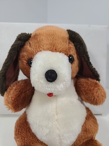 Peluche chiot vintage Wind-Up berceuse musicale chien