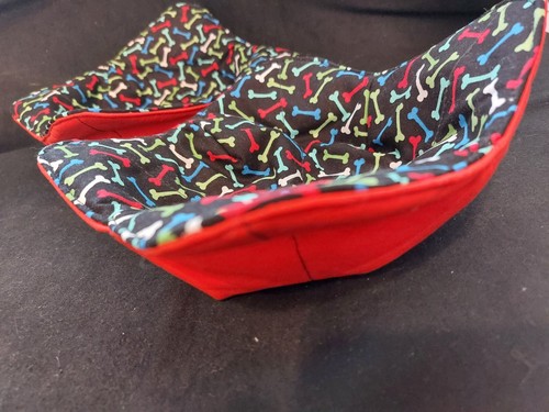 Mikrowellennapf Cozies - 2er Set - buntes Hundeknochenmuster - Bild 4 von 4