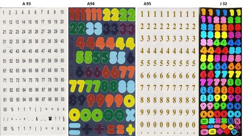 Sandylion Sehr seltene Zahlen Scrapbooking Aufkleber. ** Designs im Ruhestand ** - Bild 1 von 5