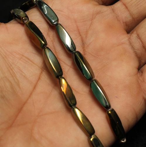 18 x 5 mm Feuerpoliert Drehbar Oval Perlen GD - Bild 8 von 8