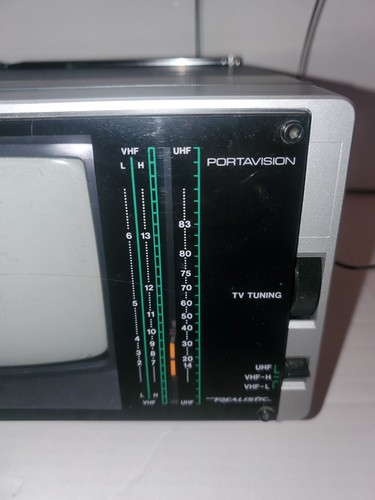 Realistic Portavision Black & White 5" TV Model # 116-12 W/Adapter Fully Tested - Picture 3 of 11