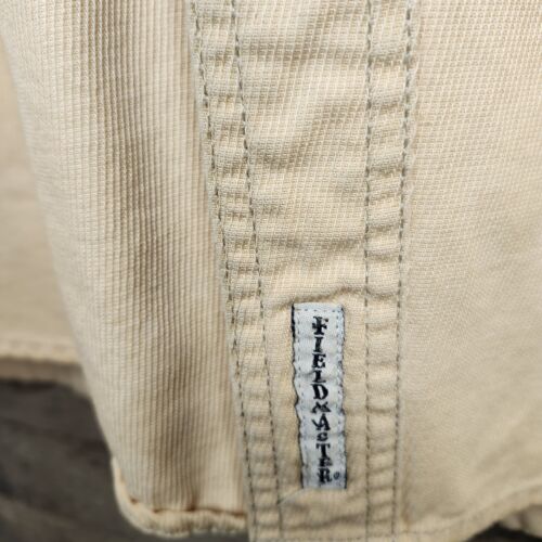 Fieldmaster Men’s Large Long Sleeve Button Up Outdoor Shirt Vintage 100% Cotton - Picture 4 of 6