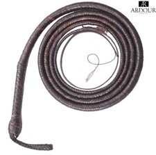 Kangaroo Leather Hide Bull Whip 04 to 16 Feet, 16 Plaits Indiana Jones Bullwhip