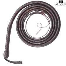 Kangaroo Leather Hide Bull Whip 04 to 16 Feet, 16 Plaits Indiana Jones Bullwhip
