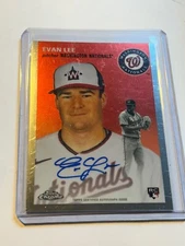 2023 TOPPS CHROME PLATINUM  AUTO EVAN LEE ROOKIE REFRACTOR